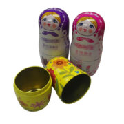 Russian Nesting Dolls Design Tin Box
