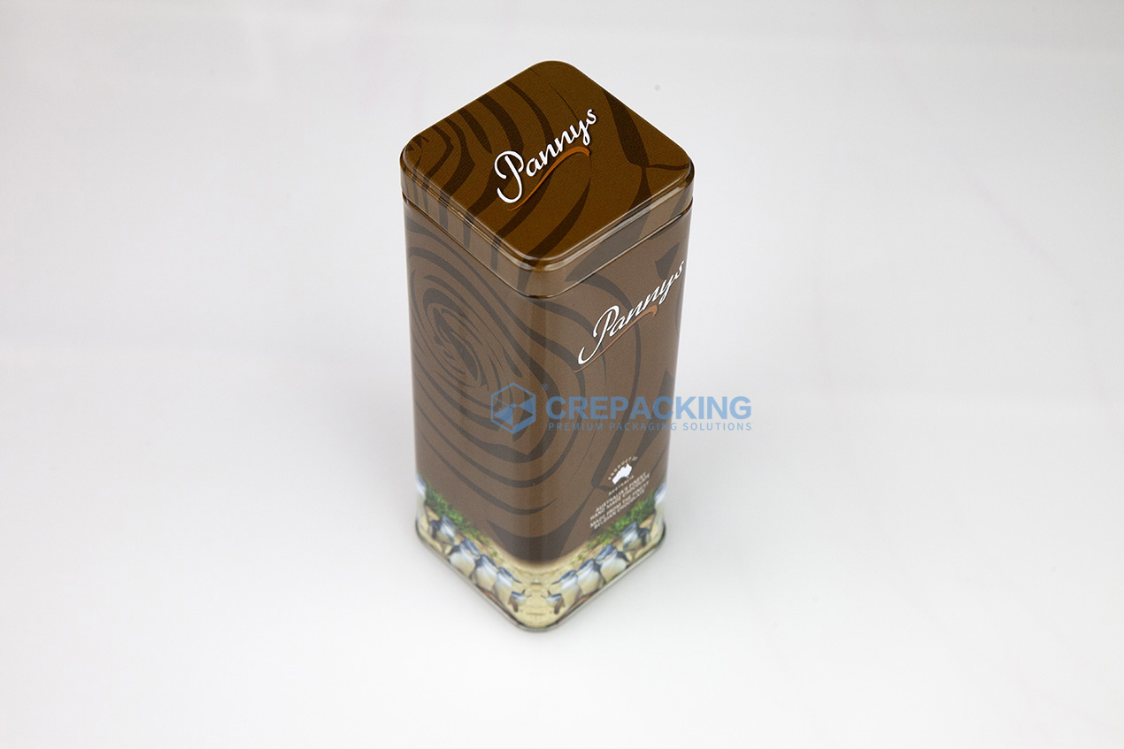 Rectangle Tea Coffee Gift Tin Box