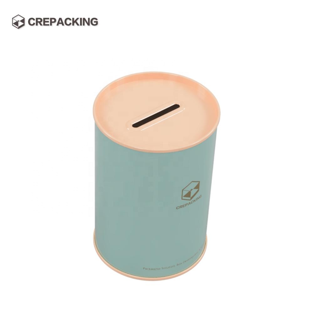 Custom Metal Tea Tin Box Packaging Round Tin Box of the Money Saving Can