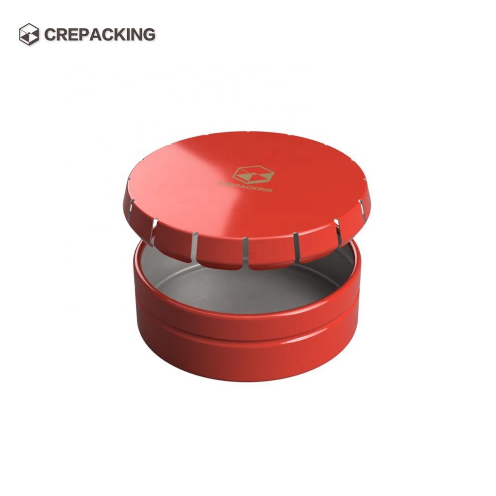 Round Metal Tin Box Medicent Tin Box